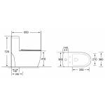 One Piece Water Closet