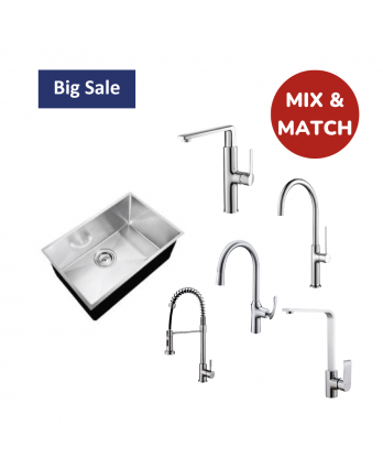 [Kitchen Sink + Sink Mixer Package] OttO US6045 & OttO Sink Mixer Package