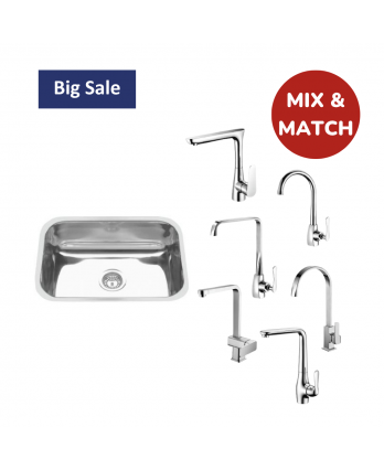 [Kitchen Sink + Sink Mixer Package] OttO YH220 & OttO Sink Mixer Package