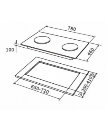 Tempered Glass Gas Hob