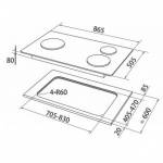 Stainless Steel Gas Hob