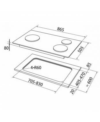 Stainless Steel Gas Hob
