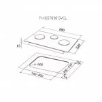 Tempered Glass Gas Hob